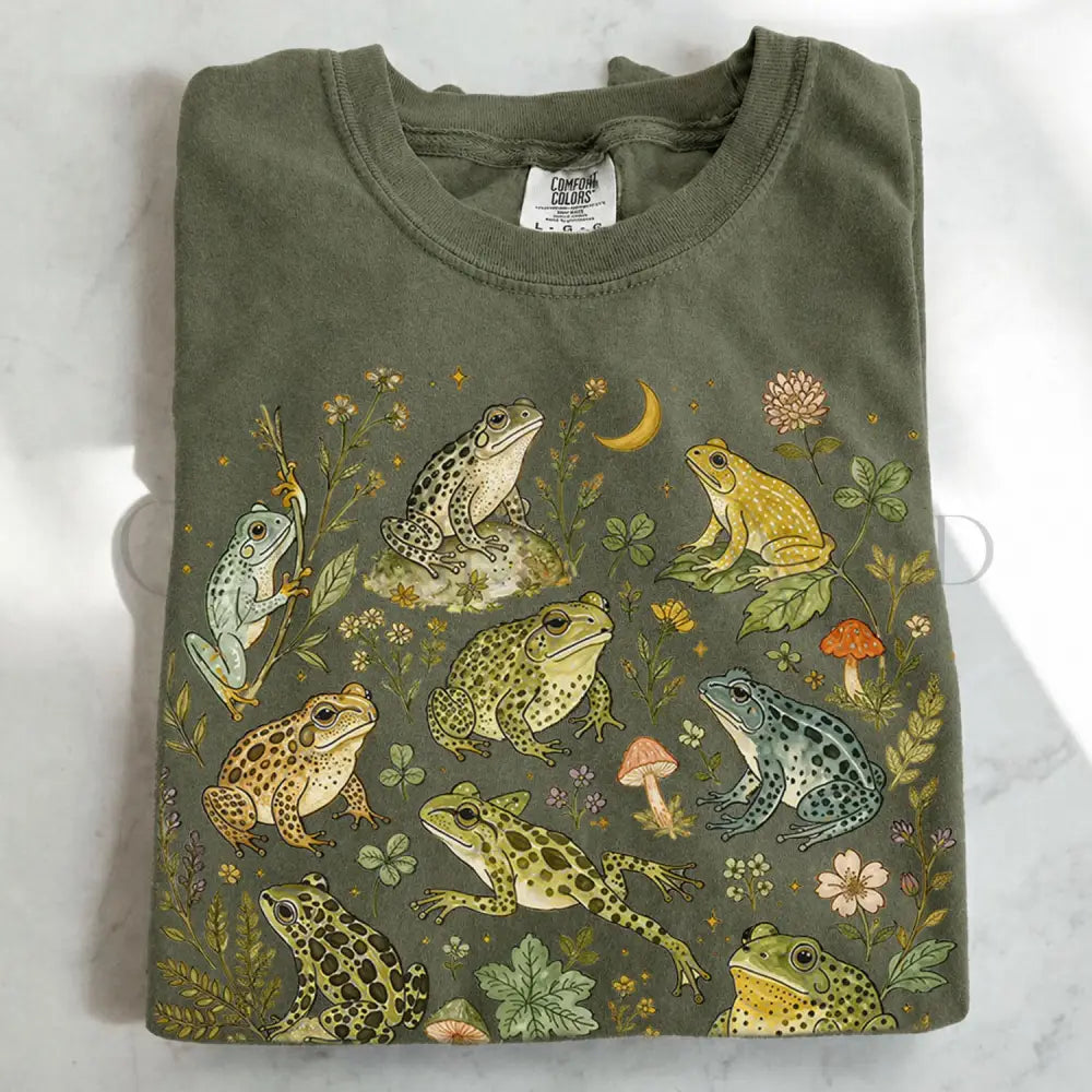 Botanical Frog T-Shirt - T-Shirt