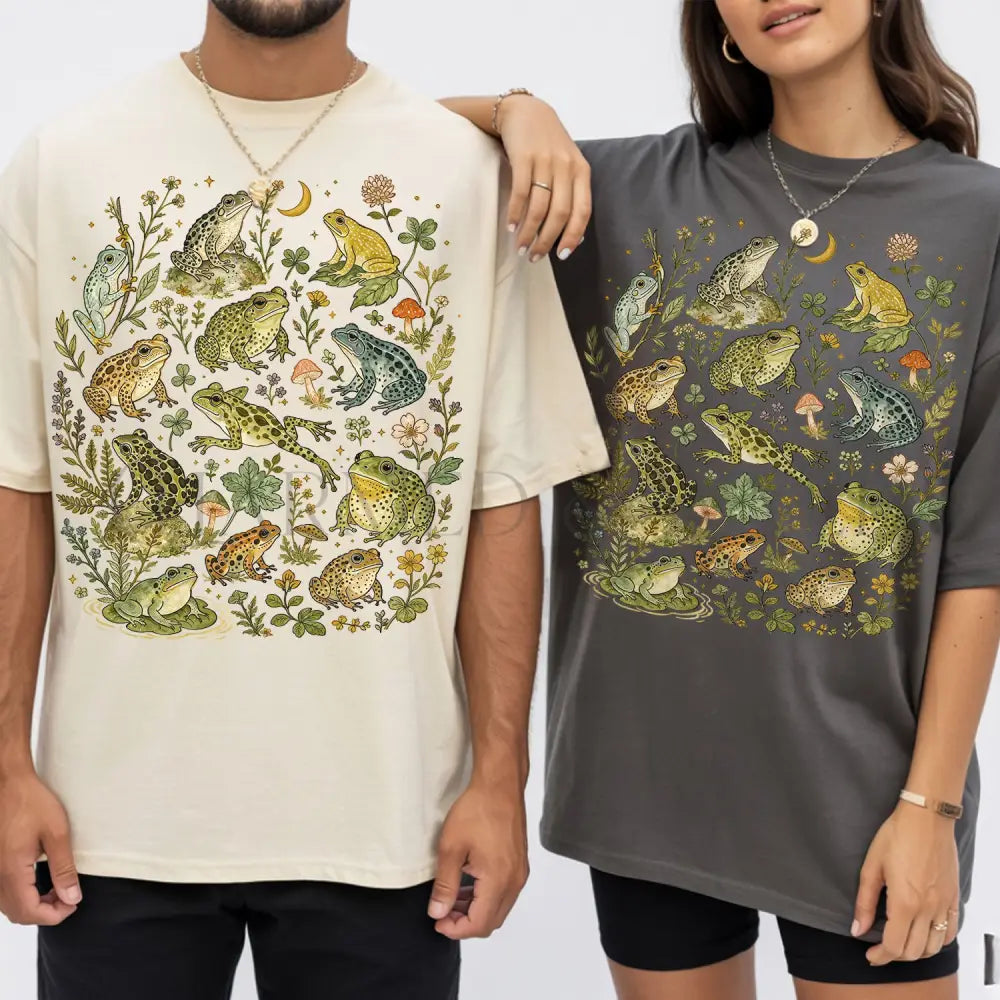Botanical Frog T-Shirt - T-Shirt