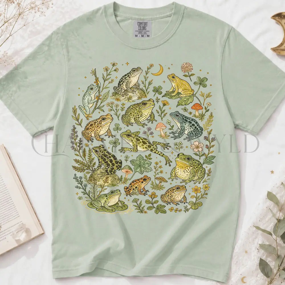 Botanical Frog T-Shirt - Bay / S - T-Shirt
