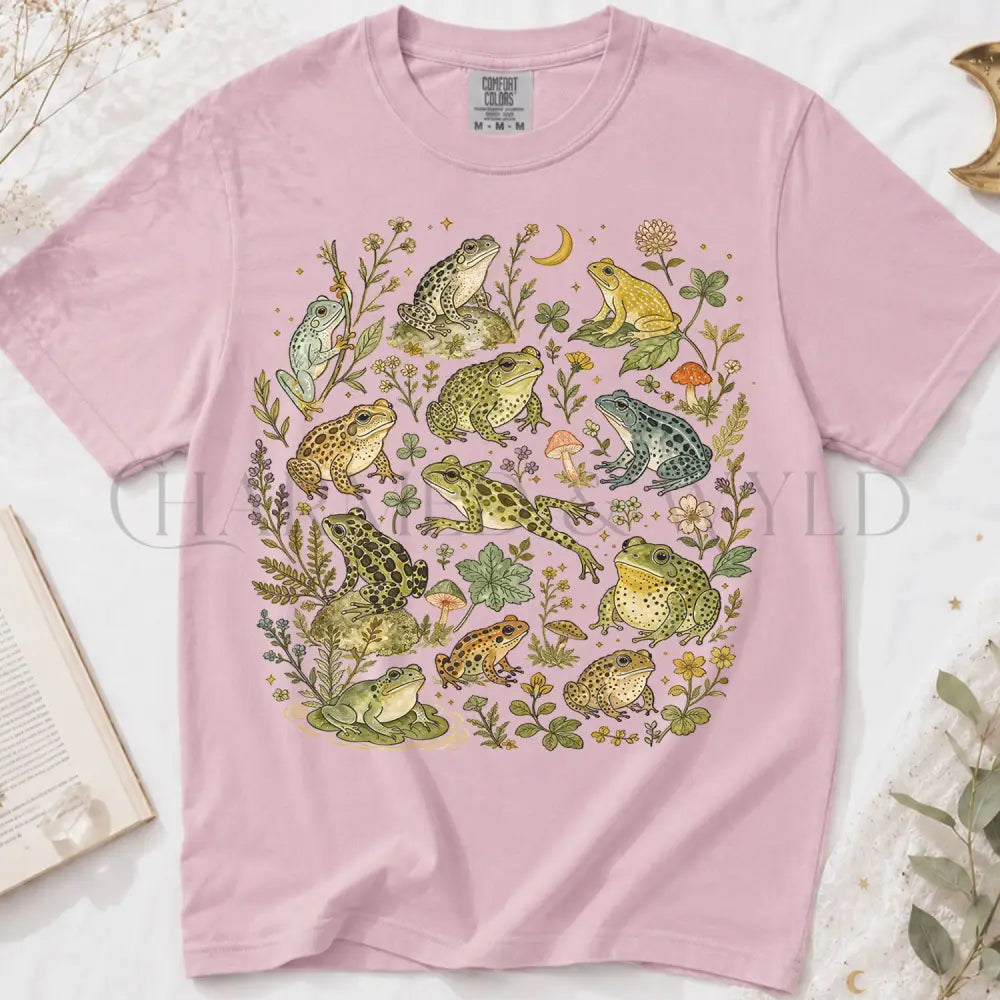Botanical Frog T-Shirt - Blossom / S - T-Shirt