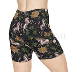 Botanical Unicorn Biker Shorts - All Over Prints