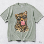 Bubblegum Leopard Comfort Colors T-Shirt - Bay / S - T-Shirt