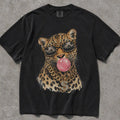 Bubblegum Leopard Comfort Colors T-Shirt - Black / S - T-Shirt