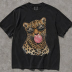 Bubblegum Leopard Comfort Colors T-Shirt - Black / S - T-Shirt