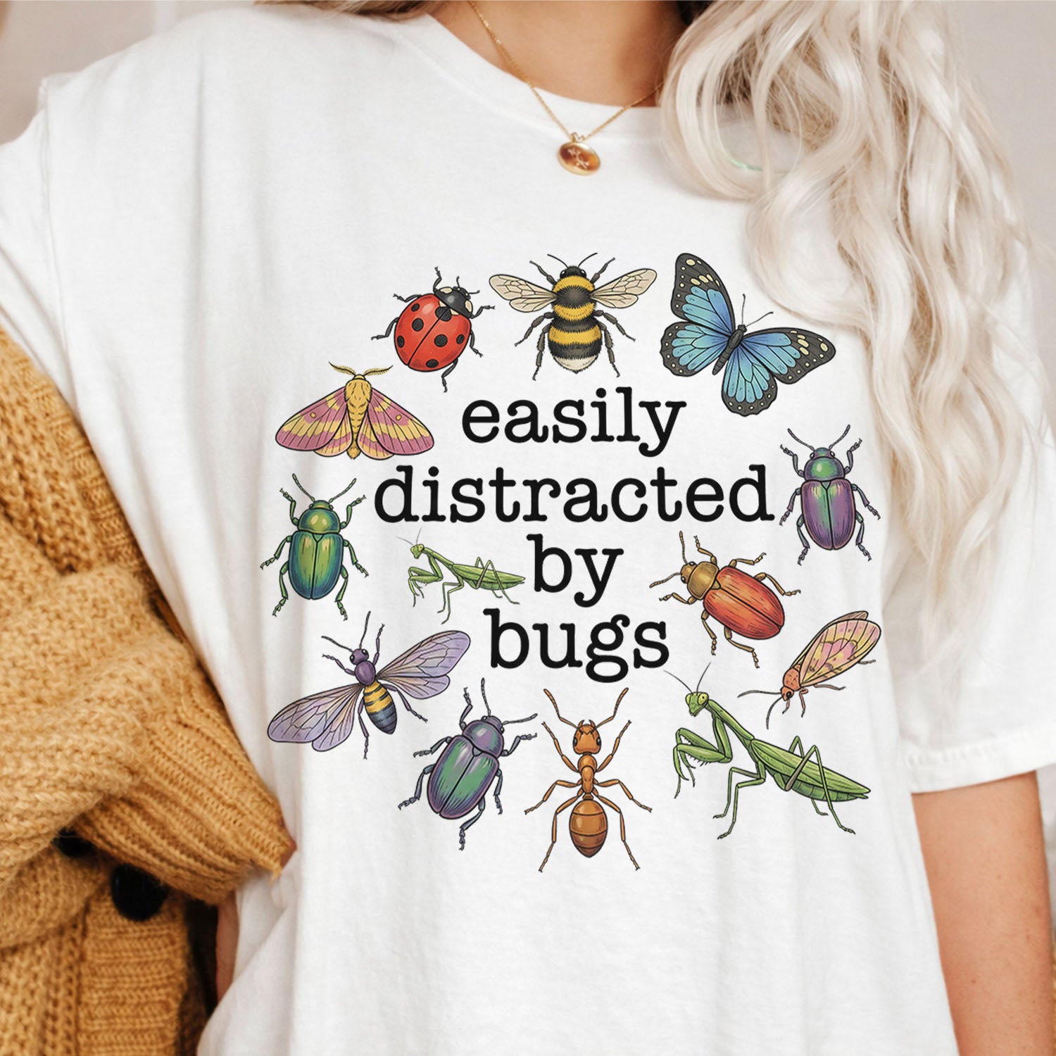 Easily Distracted By Bugs T-Shirt
