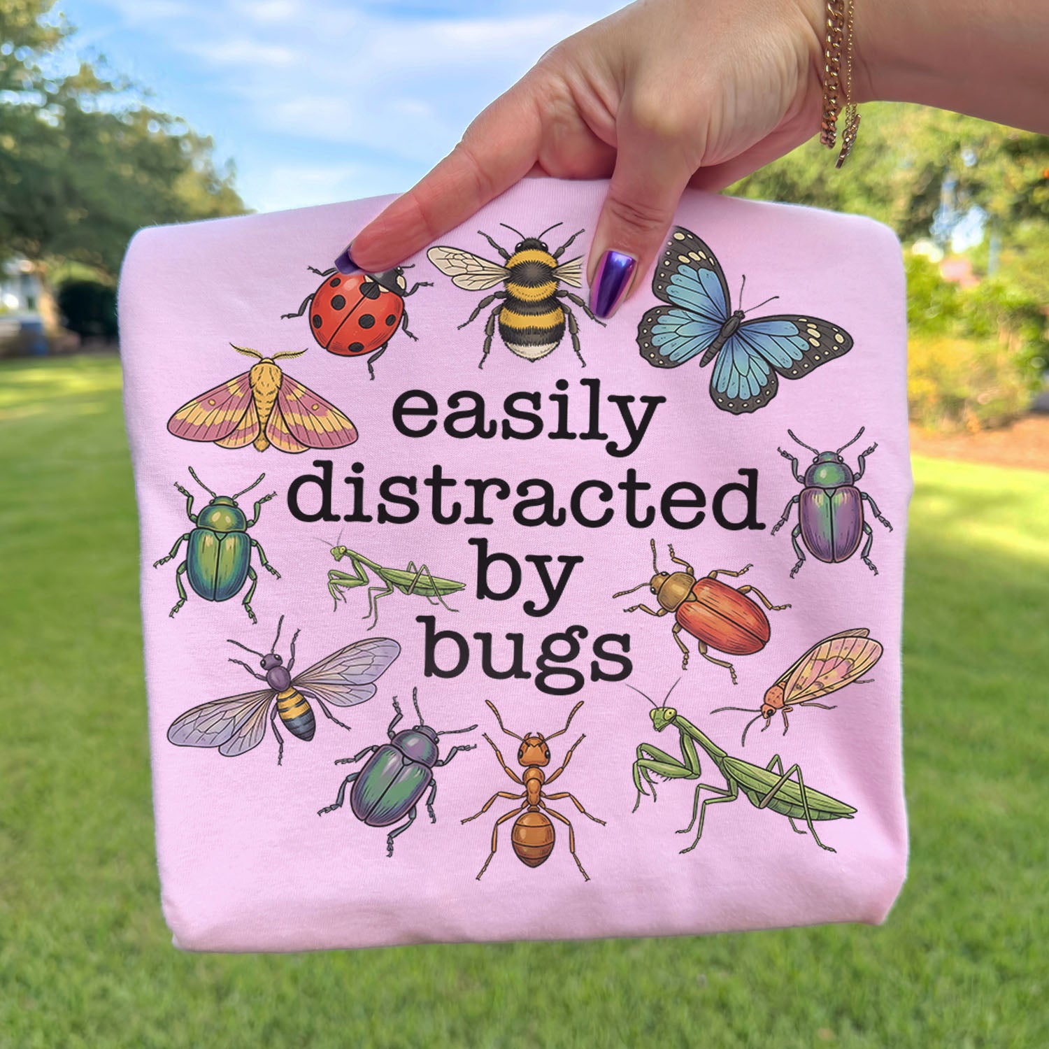 Easily Distracted By Bugs T-Shirt
