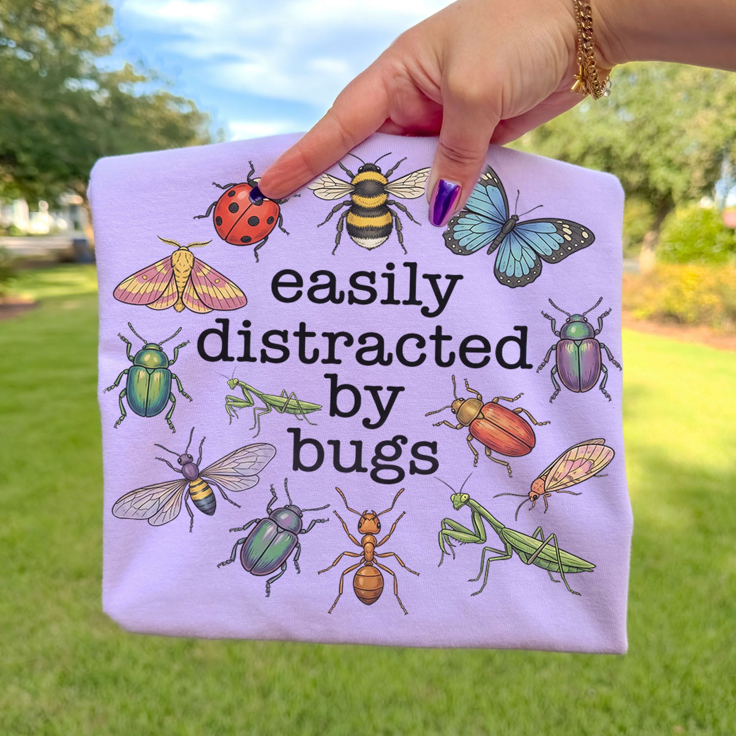 Easily Distracted By Bugs T-Shirt