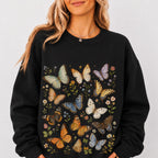 Butterfly Garden Graphic Sweatshirt