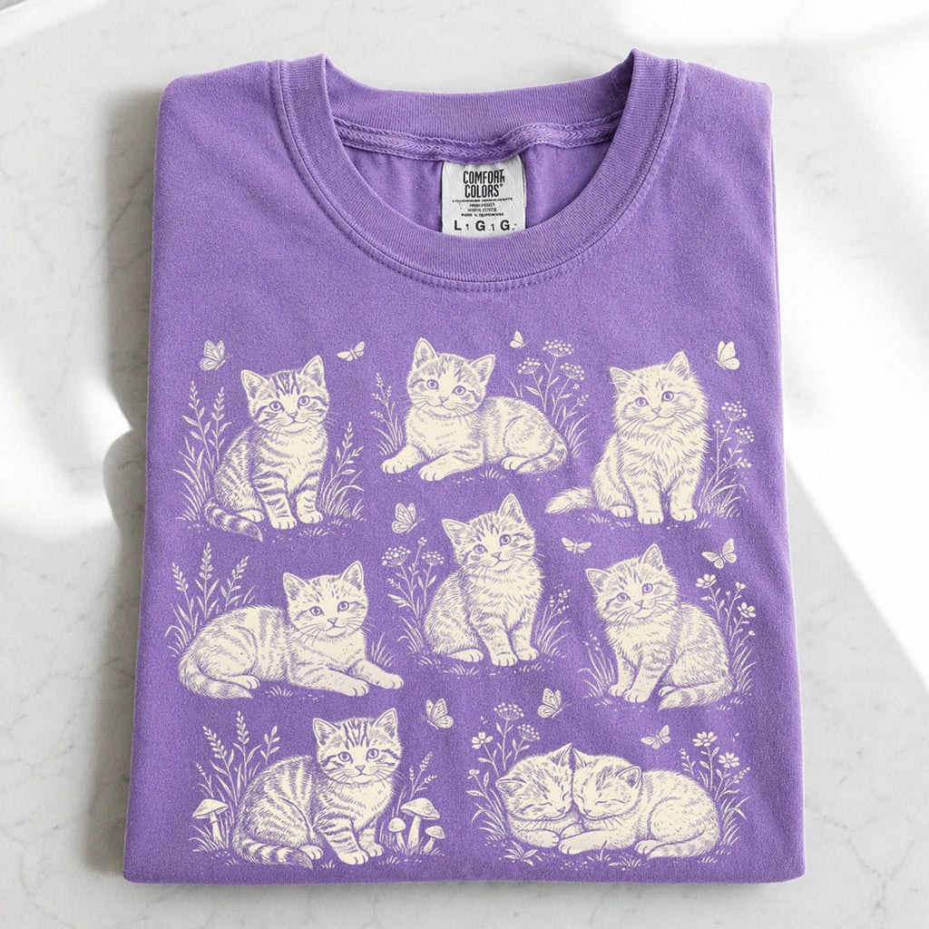 Vintage Cat Collage T-Shirt