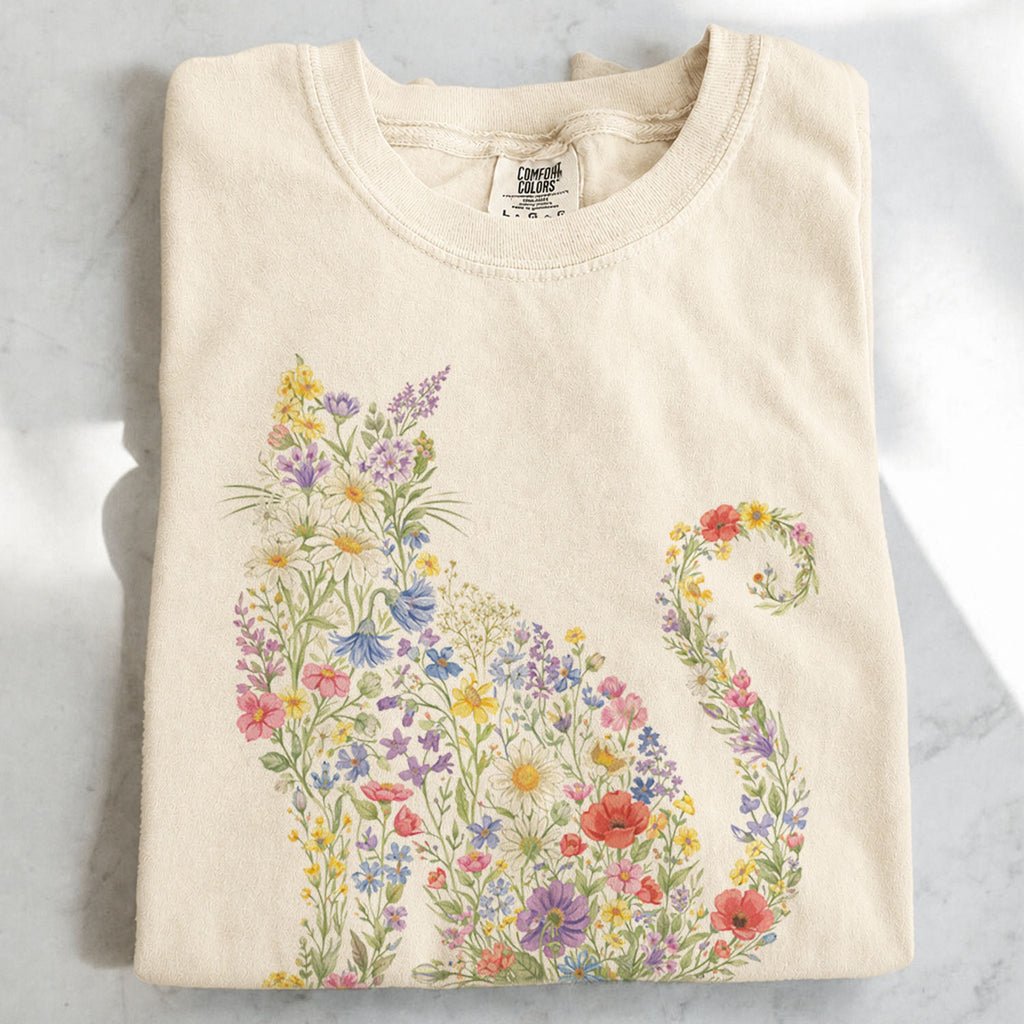 Wildflower Cat T-Shirt