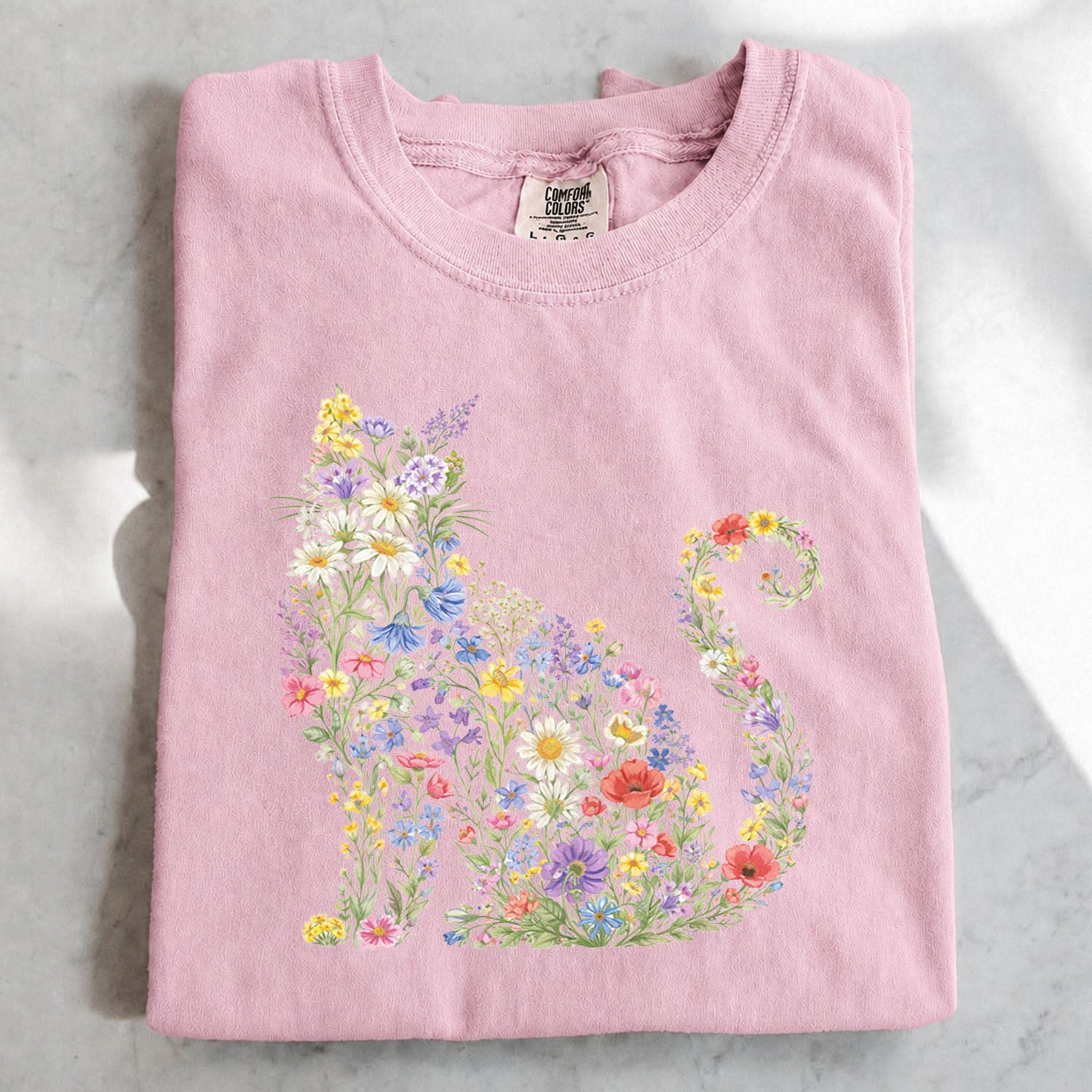 Wildflower Cat T-Shirt