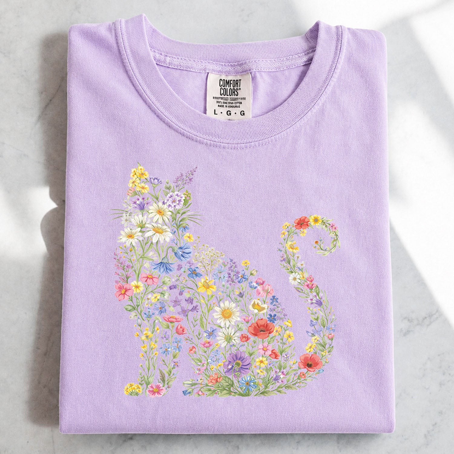 Wildflower Cat T-Shirt