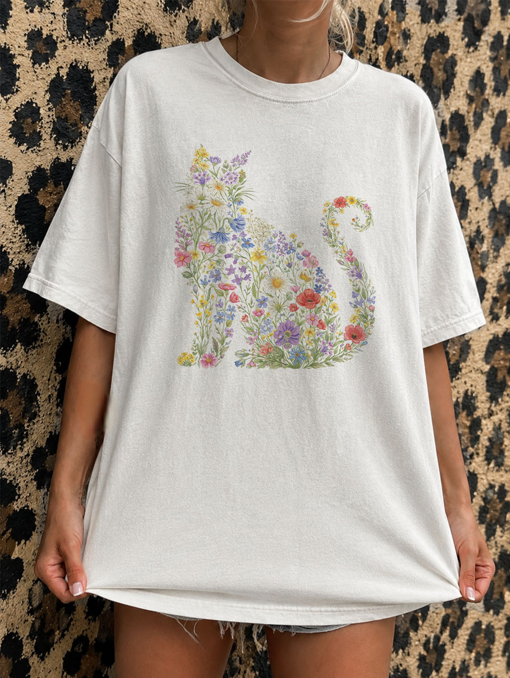 Wildflower Cat T-Shirt