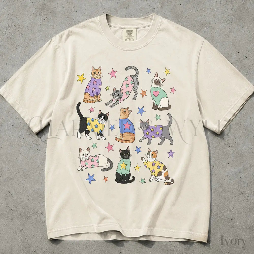 Cats in Sweaters Comfort Colors T-Shirt - T-Shirt