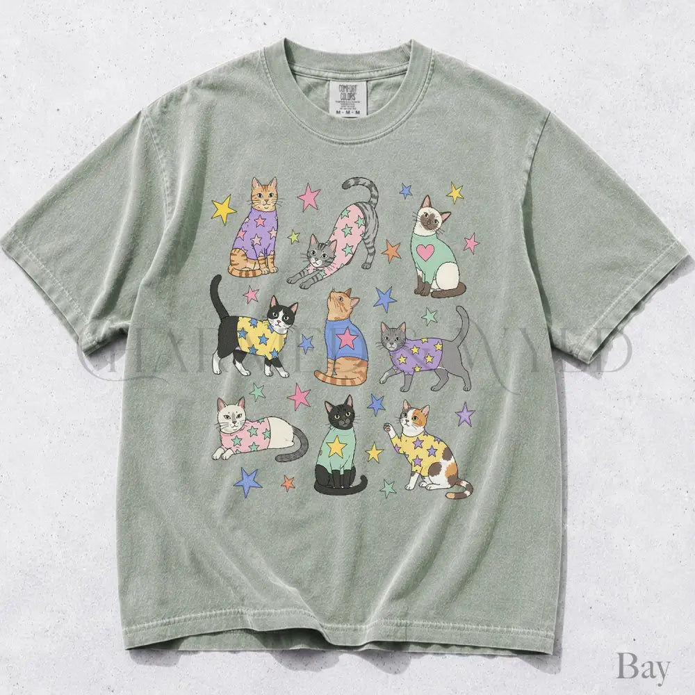 Cats in Sweaters Comfort Colors T-Shirt - Bay / S - T-Shirt