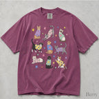 Cats in Sweaters Comfort Colors T-Shirt - Berry / S - T-Shirt