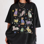 Cats in Sweaters Comfort Colors T-Shirt - Black / S - T-Shirt