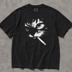 Smoking Cat Comfort Colors T-Shirt