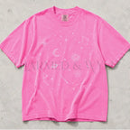 Celestial Astrology Comfort Colors T Shirt - Neon Pink / S - T-Shirt