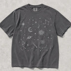 Celestial Astrology Comfort Colors T Shirt - Pepper / S - T-Shirt