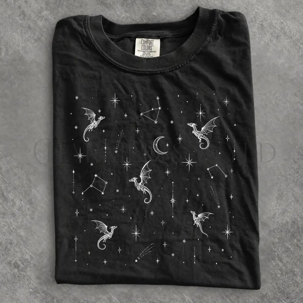 Celestial Dragon Comfort Colors T-Shirt - Black / S - T-Shirt