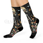 Celestial Goddess Mushroom Moth Adults Unisex Socks