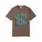 Claude Monet Inspired Black Cat T-Shirt - Espresso / S - T-Shirt