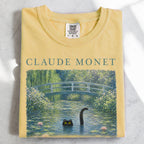Claude Monet Inspired Black Cat T-Shirt