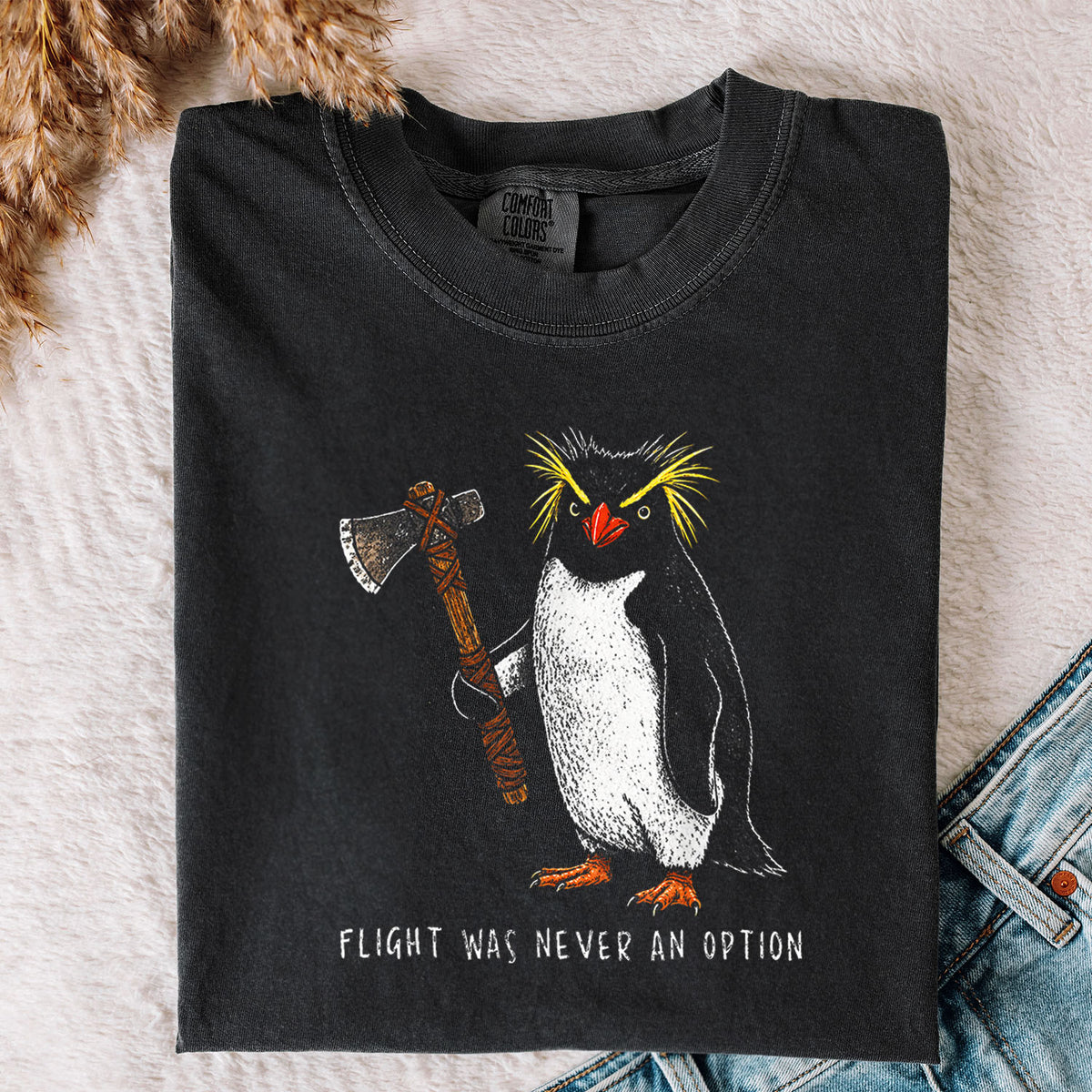 Axe Penguin Comfort Colors T-Shirt