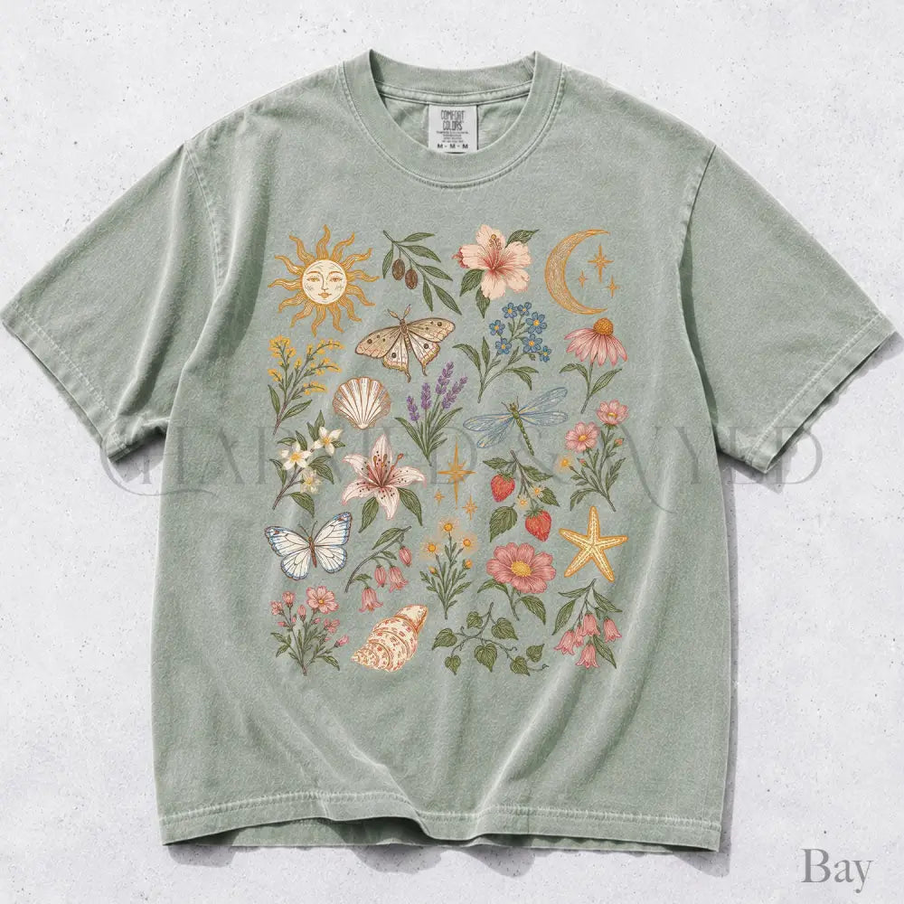 Comfort Colors Bohemian Preppy Shirt - Bay / S - T-Shirt