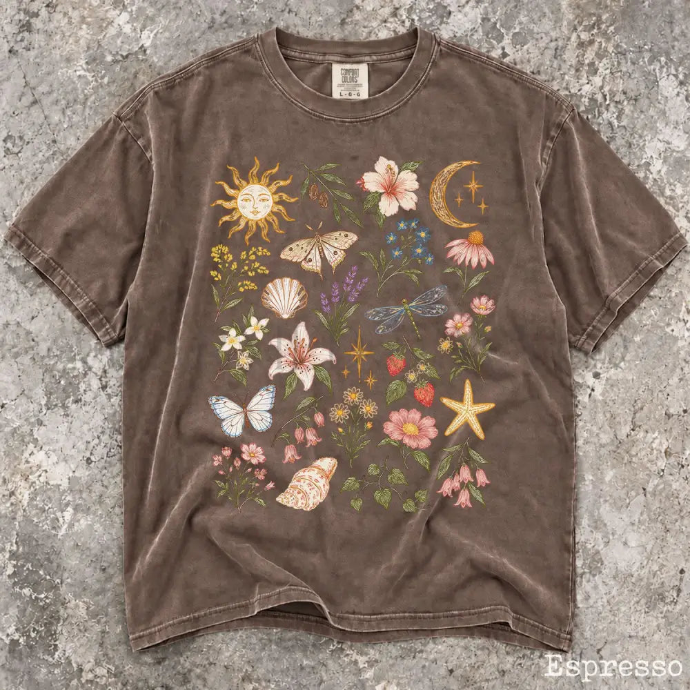 Comfort Colors Bohemian Preppy Shirt - Espresso / S - T-Shirt