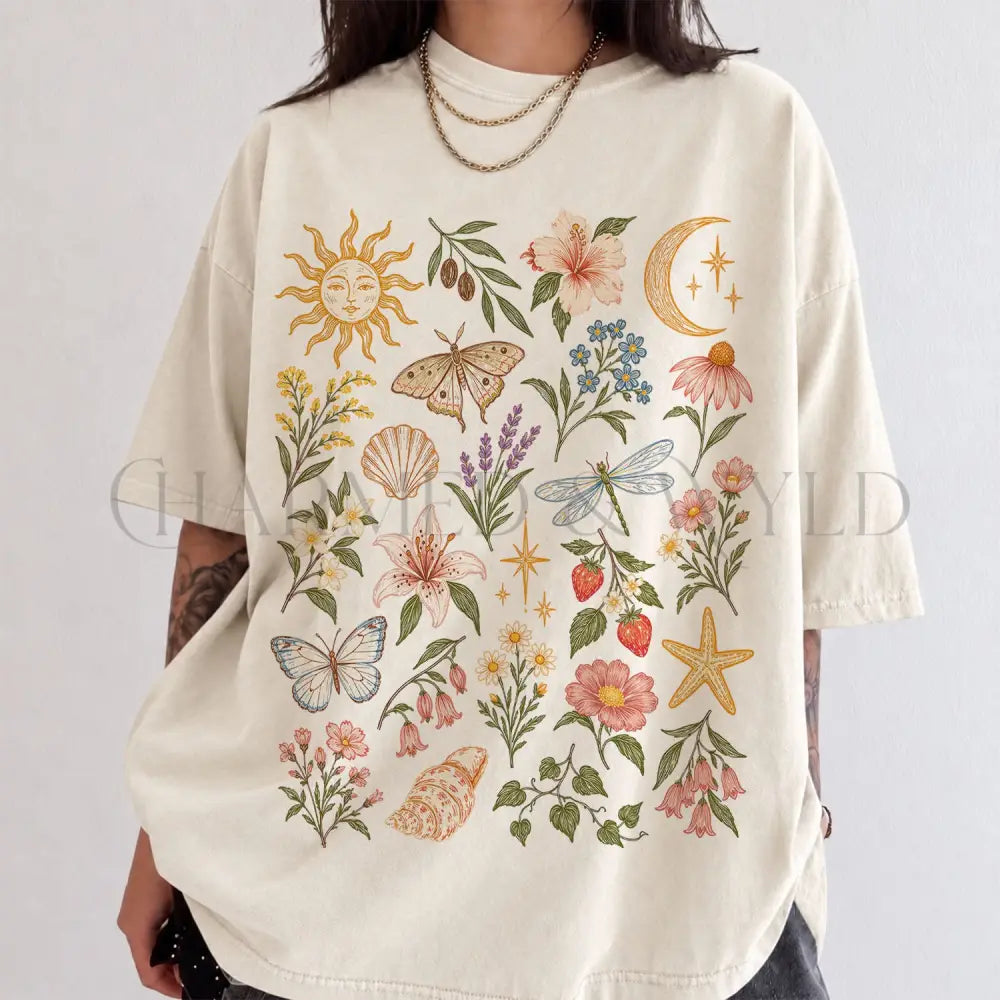 Comfort Colors Bohemian Preppy Shirt - Ivory / S - T-Shirt