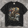 Comfort Colors Jesus Dinosaur Shirt Jesus Riding T Rex Tee Funny Christian Shirt Retro Religious Graphic Tee Dinosaur
