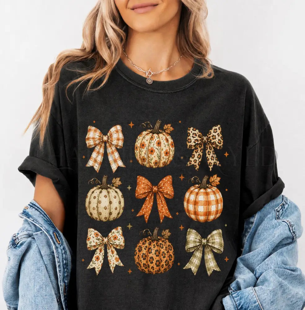 Coquette Pumpkin Harvest T-Shirt - Black / S - T-Shirt