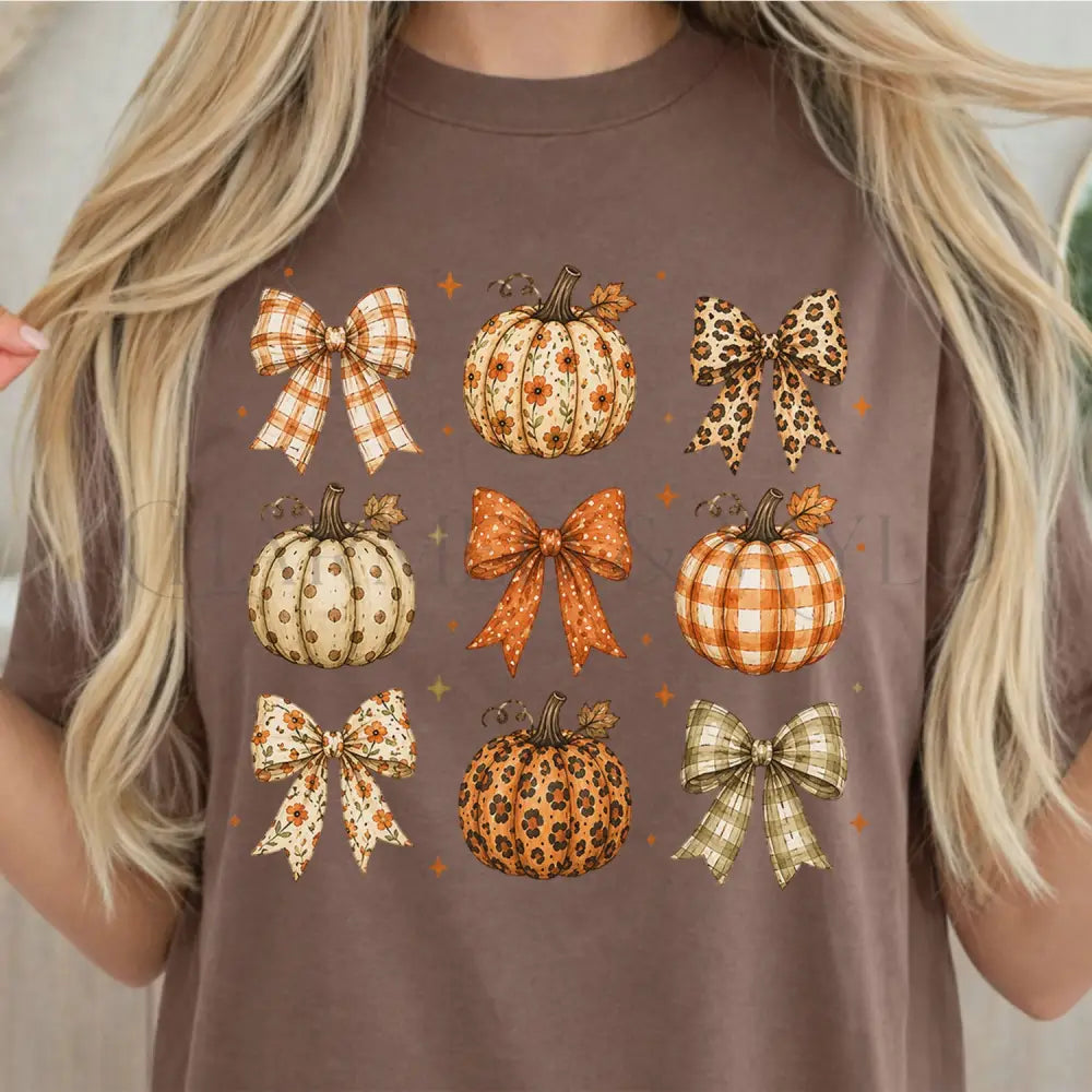 Coquette Pumpkin Harvest T-Shirt - Espresso / S - T-Shirt