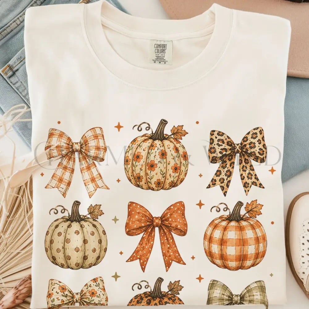 Coquette Pumpkin Harvest T-Shirt - Ivory / S - T-Shirt