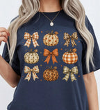 Coquette Pumpkin Harvest T-Shirt - Navy / S - T-Shirt