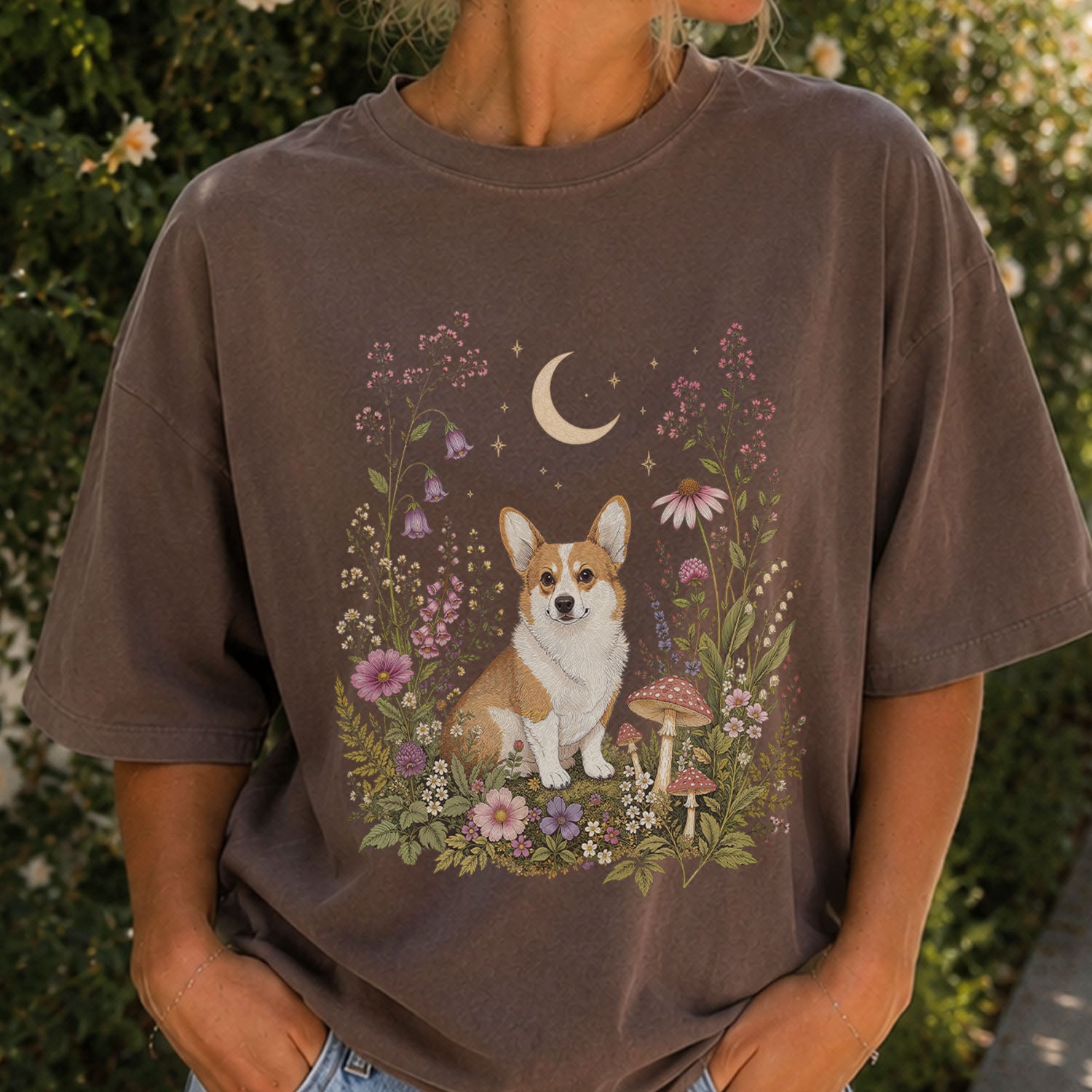 Corgi’s Secret Garden T-Shirt