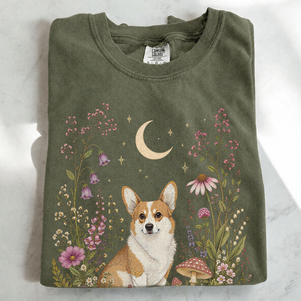 Corgi’s Secret Garden T-Shirt