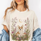 Corgi’s Secret Garden T-Shirt - Ivory / S - T-Shirt