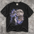 Cosmic Cat Comfort Colors Shirt - Black / S - T-Shirt