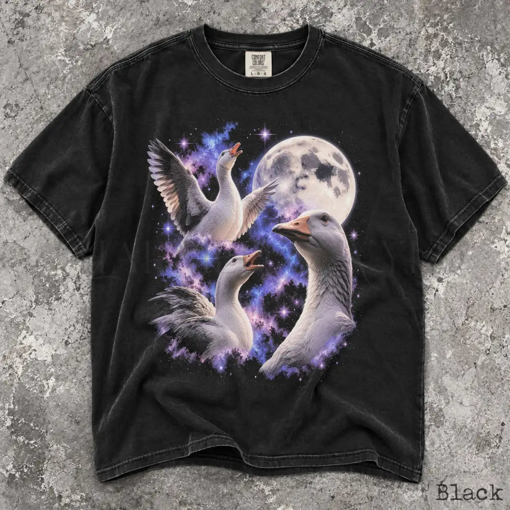 Cosmic Goose Comfort Colors Shirt - Black / S - T-Shirt