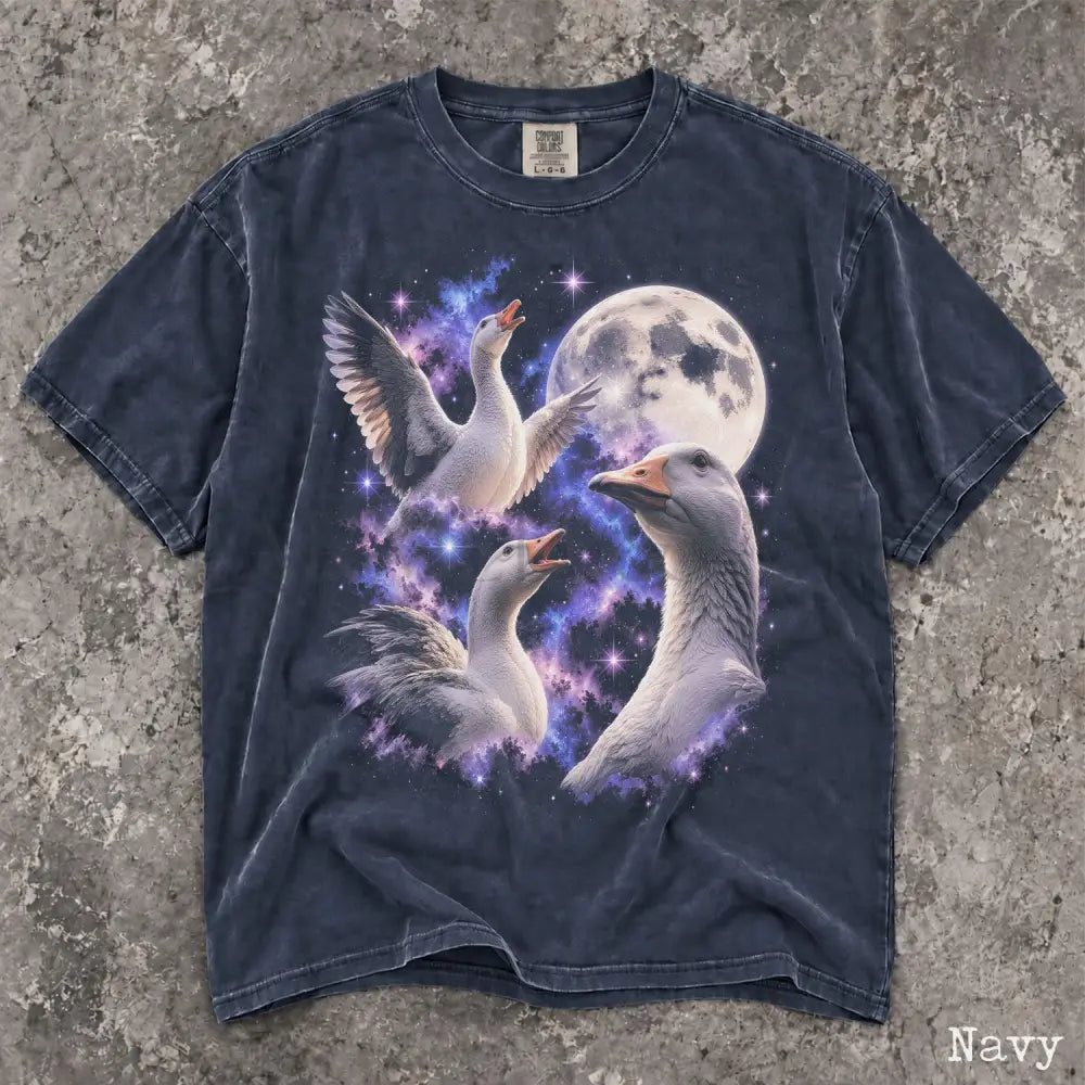Cosmic Goose Comfort Colors Shirt - Navy / S - T-Shirt