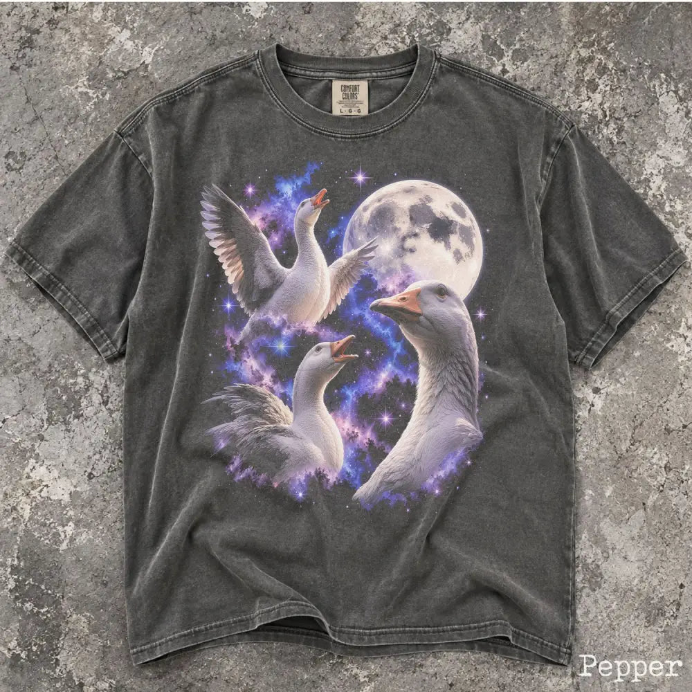 Cosmic Goose Comfort Colors Shirt - Pepper / S - T-Shirt