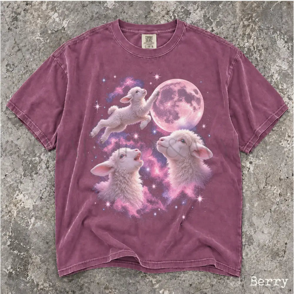 Cosmic Lamb Comfort Colors Shirt - Berry / S - T-Shirt