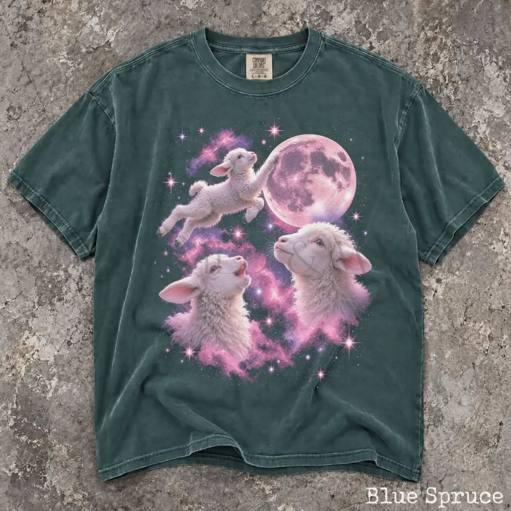 Cosmic Lamb Comfort Colors Shirt - Blue Spruce / S - T-Shirt