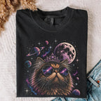 Cosmic Princess Cat Comfort Colors T-Shirt - T-Shirt