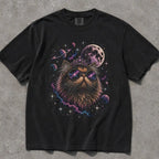 Cosmic Princess Cat Comfort Colors T-Shirt - Black / S - T-Shirt