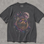 Cosmic Princess Cat Comfort Colors T-Shirt - Pepper / S - T-Shirt