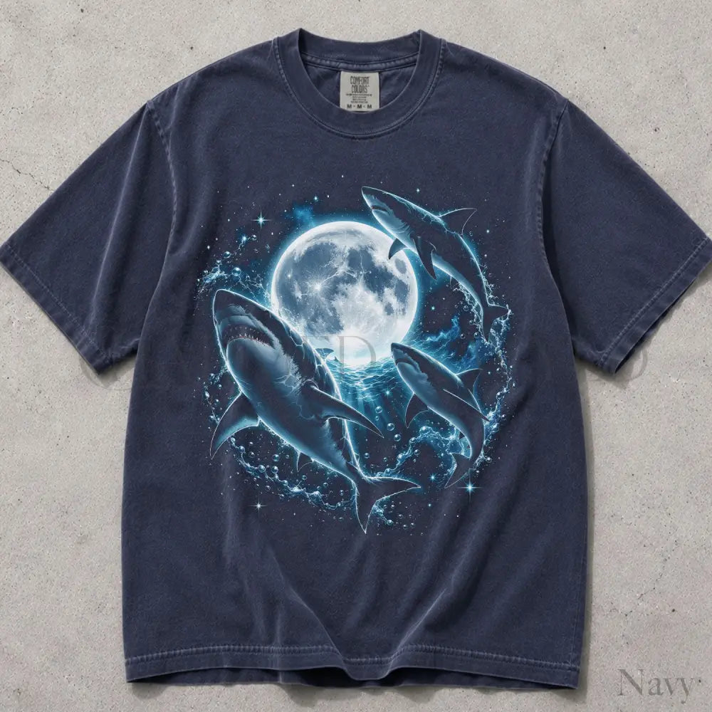 Cosmic Sharks Comfort Colors T-Shirt - T-Shirt